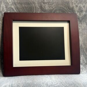 Sylvania Digital Picture Frame With Remote Control Mahogany Finish